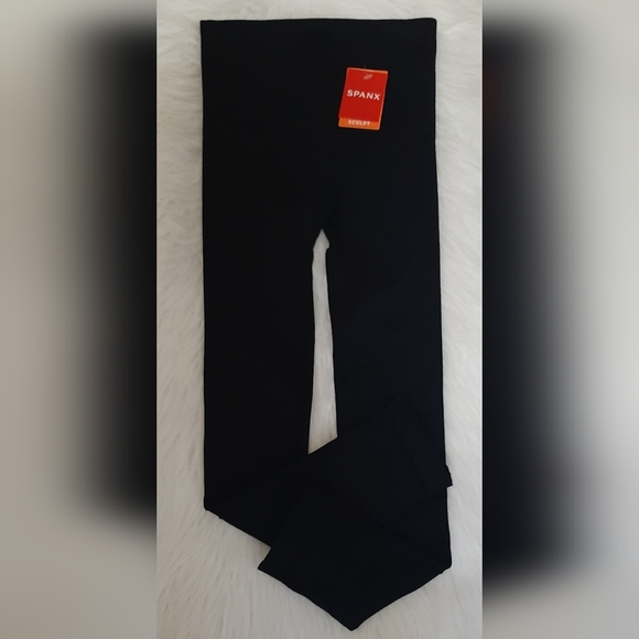 NWT Spanx Seamless Look At Me Now Black High Waist Ankle Length Sculpt Leggings - Picture 7 of 10